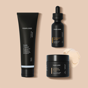 Men Skincare Set Anti Aging VC Brightening Serum Cleanser