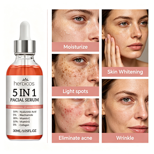 OEM 5 in 1 Facial Serum for Dark Spots Wrinkles Hyaluronic Acid